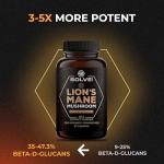 SOLVELabs Lions Mane High Strength Nootropic Supplement