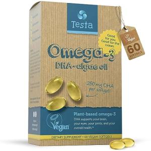 Vegan Algae Omega 3 Supplement for Brain Health