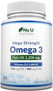 Nu U Nutrition Omega 3 & Vitamin D3 Softgels