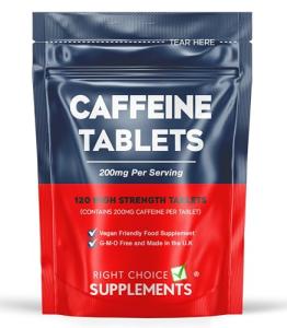 Caffeine 200mg Tablets for Energy and Focus