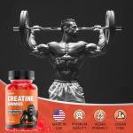 Vegan Creatine Gummies with BCAAs - 60 Count