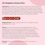 Raspberry Ketone Plus 4280mg - 180 Vegan Capsules