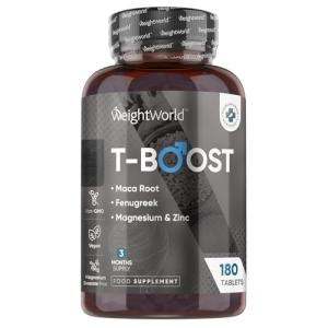 Testosterone Support Supplements – 180 Vegan Tablets