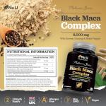 Black Maca Root 6000mg - 180 Vegan Capsules