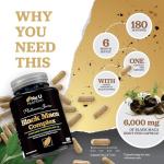 Black Maca Root 6000mg - 180 Vegan Capsules