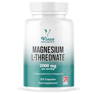 Vinco Magnesium L-Threonate 120 Capsules – High Strength