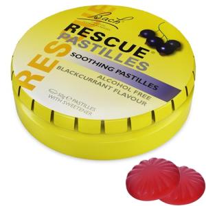 Blackcurrant Rescue Remedy Pastilles for Stress Relief