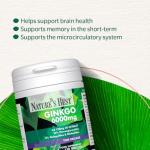 High Strength Ginkgo Biloba 6000mg - 120 Vegan Tablets