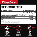 Fadogia Agrestis 1000mg with Ashwagandha & Zinc