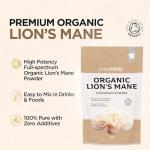 Organic Lion's Mane Mushroom Powder for Brain Support