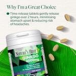 High Strength Ginkgo Biloba 6000mg - 120 Vegan Tablets