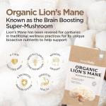 Organic Lion's Mane Mushroom Powder for Brain Support
