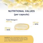 OMEGOR Omega 3 Fish Oil 1000mg Softgels