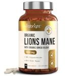 Organic Lions Mane Supplement Capsules - 3600 mg