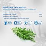 Rosemary Capsules 500mg for Memory & Focus