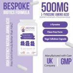 L-Tyrosine 500mg - 120 Capsules for Focus