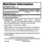 Ashwagandha 500 mg - 120 Capsules by Best Naturals