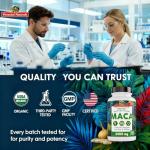 Organic Maca Capsules - Gelatinized Root Supplement