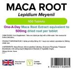 Lindens Maca Root 500mg Tablets - Energy Boost