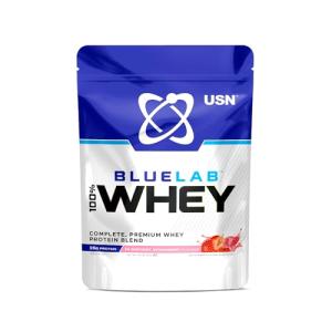 USN Blue Lab Whey Protein Powder, Strawberry, 476g