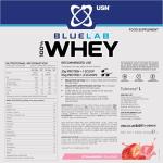 USN Blue Lab Whey Protein Powder, Strawberry, 476g
