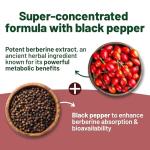 High Strength Berberine 1500mg with Black Pepper