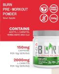 PhD Burn Pre Workout Powder - Sour Apple Flavor