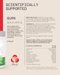 PhD Burn Pre Workout Powder - Sour Apple Flavor