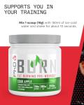 PhD Burn Pre Workout Powder - Sour Apple Flavor