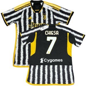 Adidas Juventus 23/24 Home Soccer Jersey - Black/White