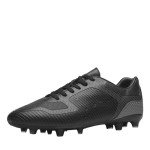 DREAM PAIRS Men's Soccer Cleats - Size 12, Black/Grey