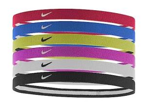 Nike Swoosh Sport Headbands 6-Pack, Various Colors