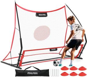 ZEALFEEL 2-in-1 Soccer Rebounder Training Net