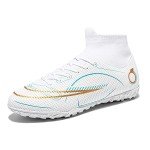 Men's Indoor Soccer Shoes - White Football Cleats