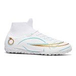 Men's Indoor Soccer Shoes - White Football Cleats