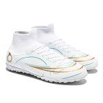 Men's Indoor Soccer Shoes - White Football Cleats