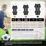 Youth Soccer Shin Guards with Socks - Black