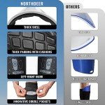 Black Soccer Shin Guards with Sleeves for Men