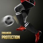 Youth Soccer Shin Guards with Socks - Black