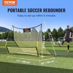 VEVOR 2-in-1 Portable Soccer Rebounder Net