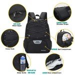 Youth Soccer Backpack with Ball Compartment and Cleat Storage