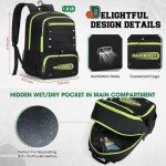 RAINSMORE Sports Backpack with Ball Holder and Shoes