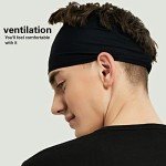 Men's Moisture-Wicking Sports Headbands - 5 Pack