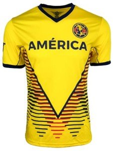 Club America Yellow Short Sleeve Soccer Jersey