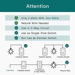 TREATLIFE 3-Way Smart Light Switch 4-Pack