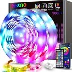 ZOZOO 100ft Smart RGB LED Strip Lights