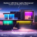 Smart Waterproof LED Strip Lights, 32.8ft