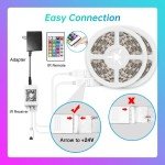 TJOY 100ft RGB LED Strip Lights with Remote