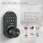 Yamiry Keyless Smart Lock with Handle