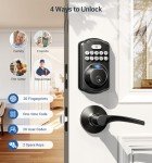 Veise Keyless Fingerprint Door Lock - Matte Black